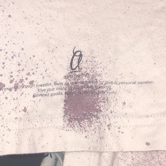 ASTRNEME short sleeved splatter design t-shirt; XL - Picture 4 of 5